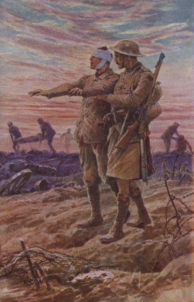 When Night Sets in the Sun is Down by Richard Caton Woodville junior